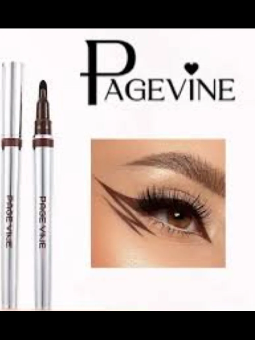 Brown Liquid Eyeliner Pen - Precision Winged Liner